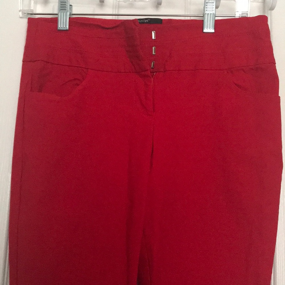 Red skinny Papaya pants